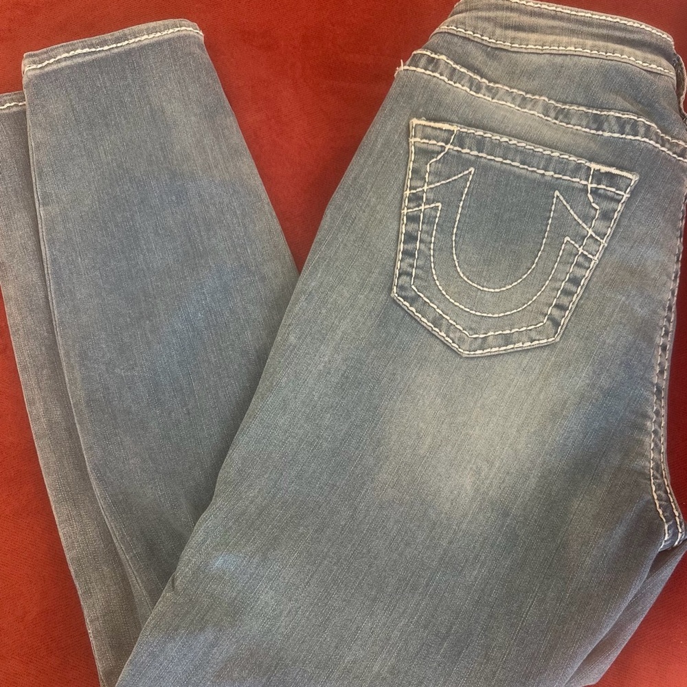 True Religion Women's Light Blue Skinny Jeans